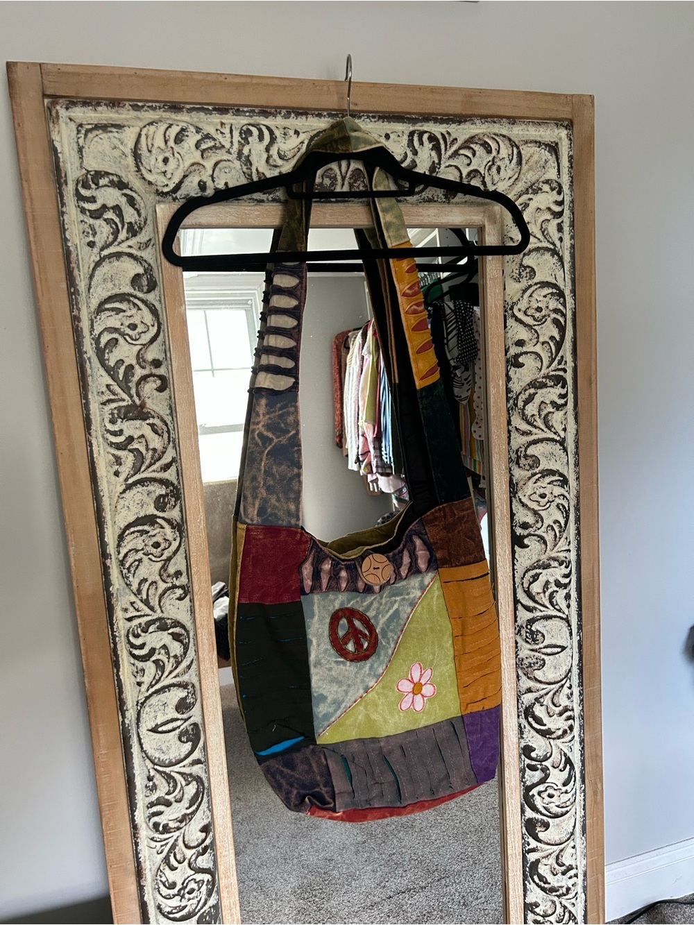 NWOT Bohemian Patchwork Shoulder and Crossbody Bag in Multicolor